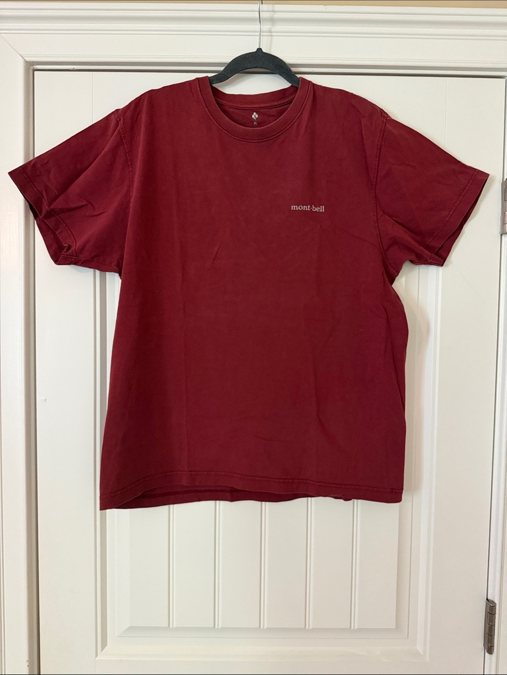 Montbell Men's Short Sleeve Tee in Deep Maroon